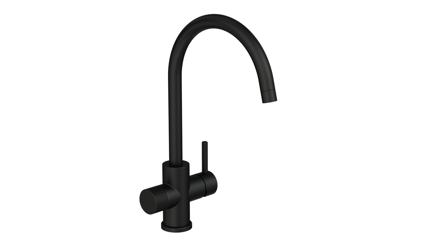 Keittiöhana Tammiholma C-putki KHCQ1APKMB Inox Q1 PKV musta