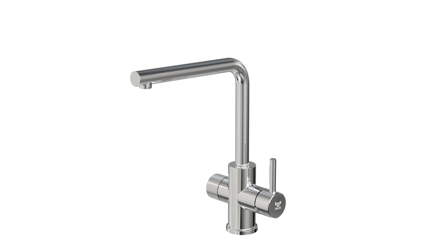 Keittiöhana Tammiholma L-putki KHLQ1APKPO Inox Q1 PKV kiiltävääv