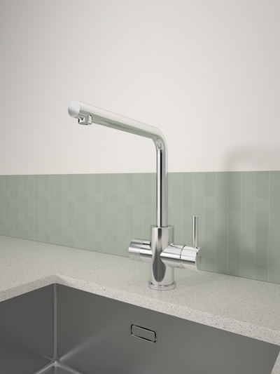 Keittiöhana Tammiholma L-putki KHLQ1APKPO Inox Q1 PKV kiiltävääv