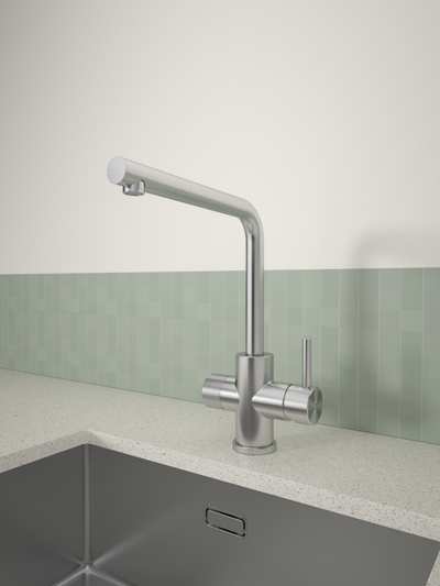 Keittiöhana Tammiholma L-putki KHLQ1APKBR Inox Q1 PKV harjattu