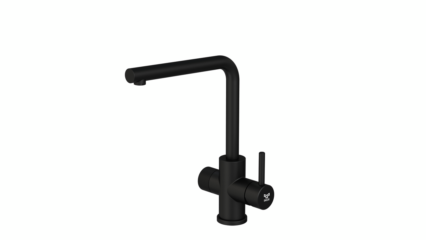 Keittiöhana Tammiholma L-putki KHLQ1APKMB Inox Q1 PKV musta