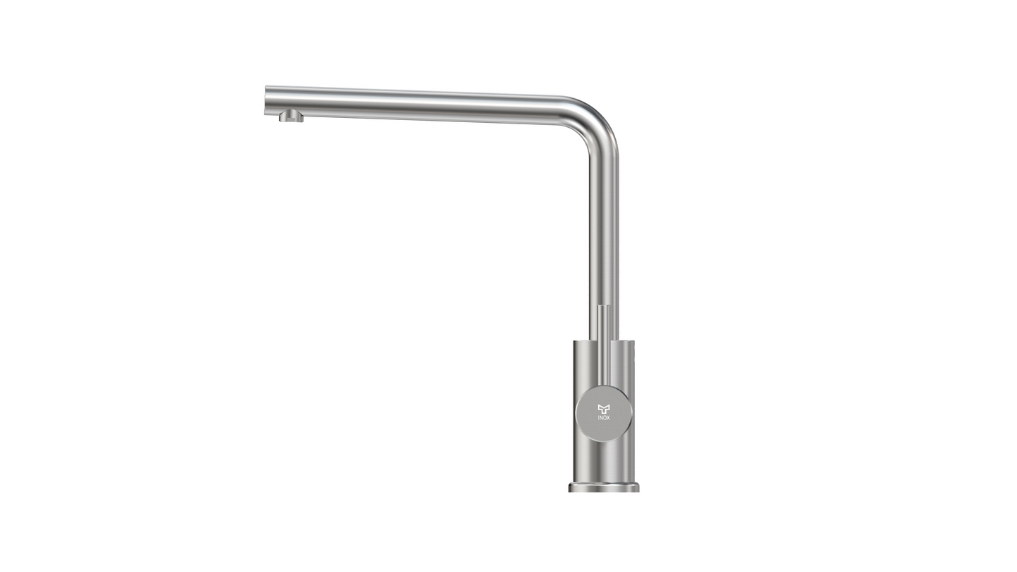 Keittiöhana Tammiholma L-putki KHLQ1BR Inox Q1 harjattu