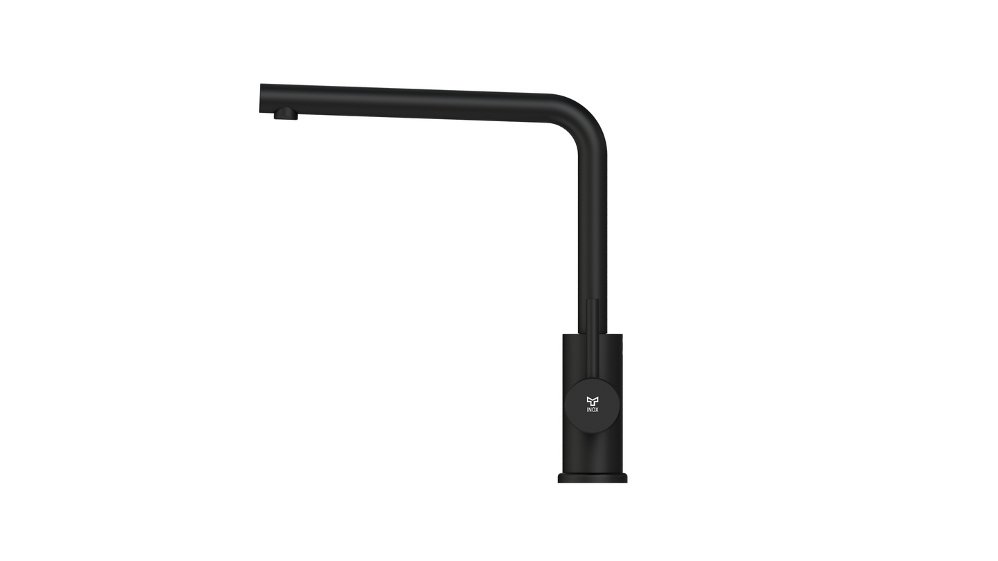 Keittiöhana Tammiholma L-putki KHLQ1MB Inox Q1 musta