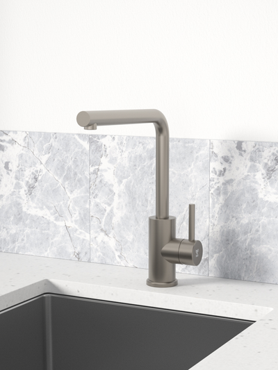 Keittiöhana Tammiholma L-putki KHLQ1GM Inox Q1 gunmetal