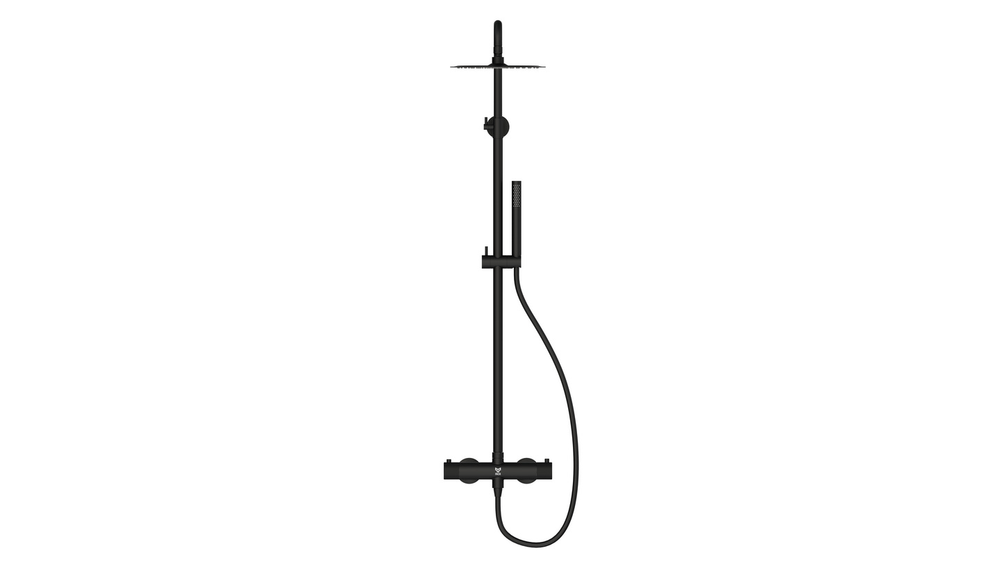 Sadesuihku Tammiholma SSQ1MB Inox Q1 musta
