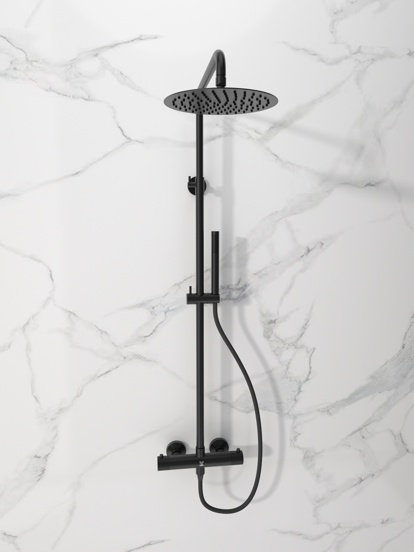 Sadesuihku Tammiholma SSQ1MB Inox Q1 musta