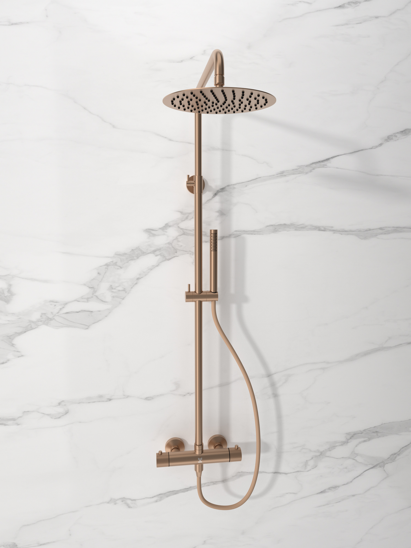 Sadesuihku Tammiholma SSQ1RG Inox Q1 ruusukulta