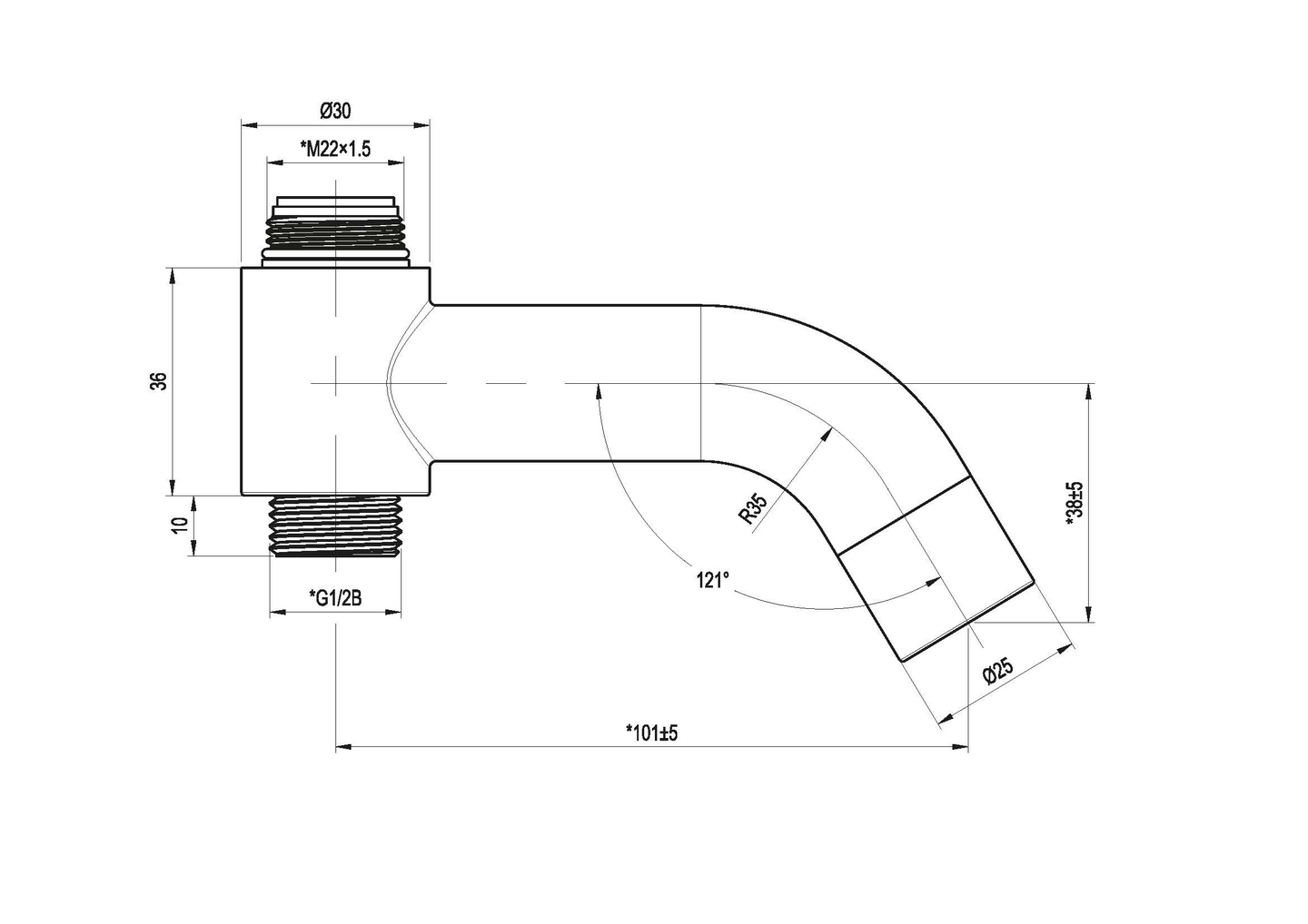 Vaihdinjuoksuputki Tammiholma JPA1PO Inox A1 kiiltävä