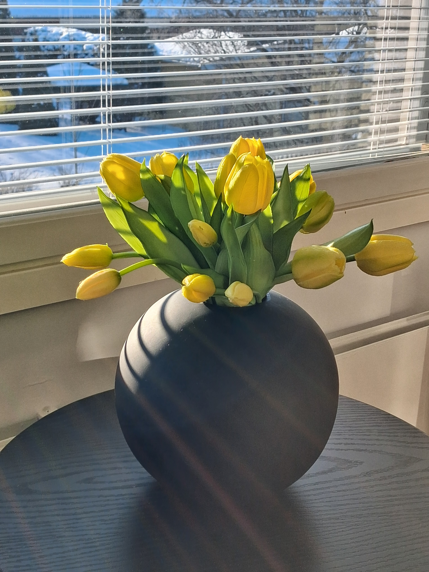 Tulppaanikimppu 5 kpl 30cm keltainen