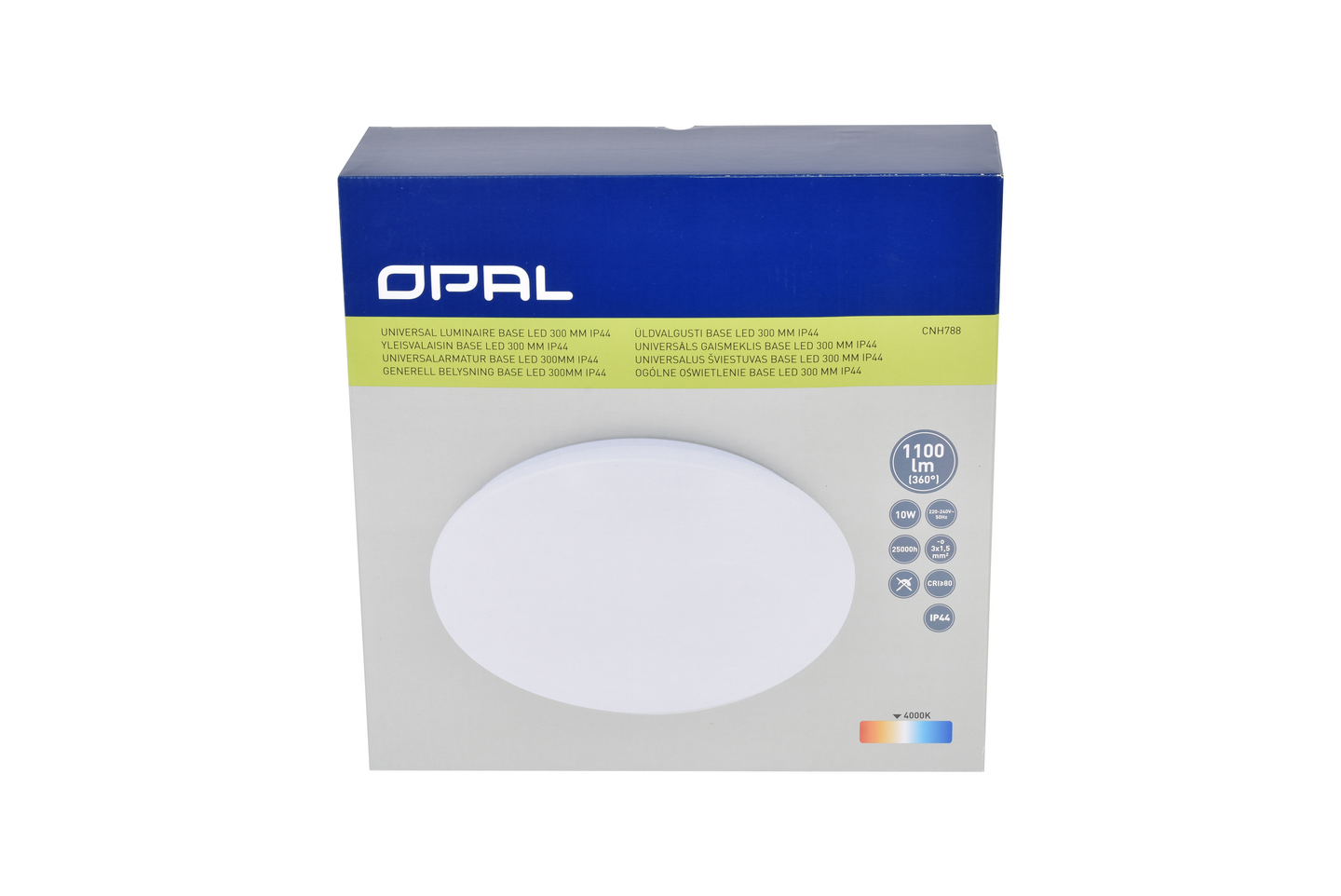 Yleisvalaisin Opal Base led 300mm 1100lm 10W 4000K IP44
