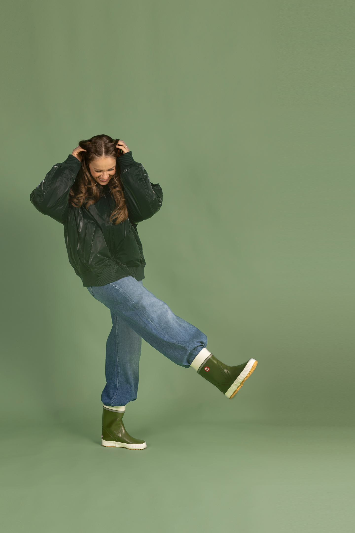 Kumisaappaat Nokia Hai metsänvihreä