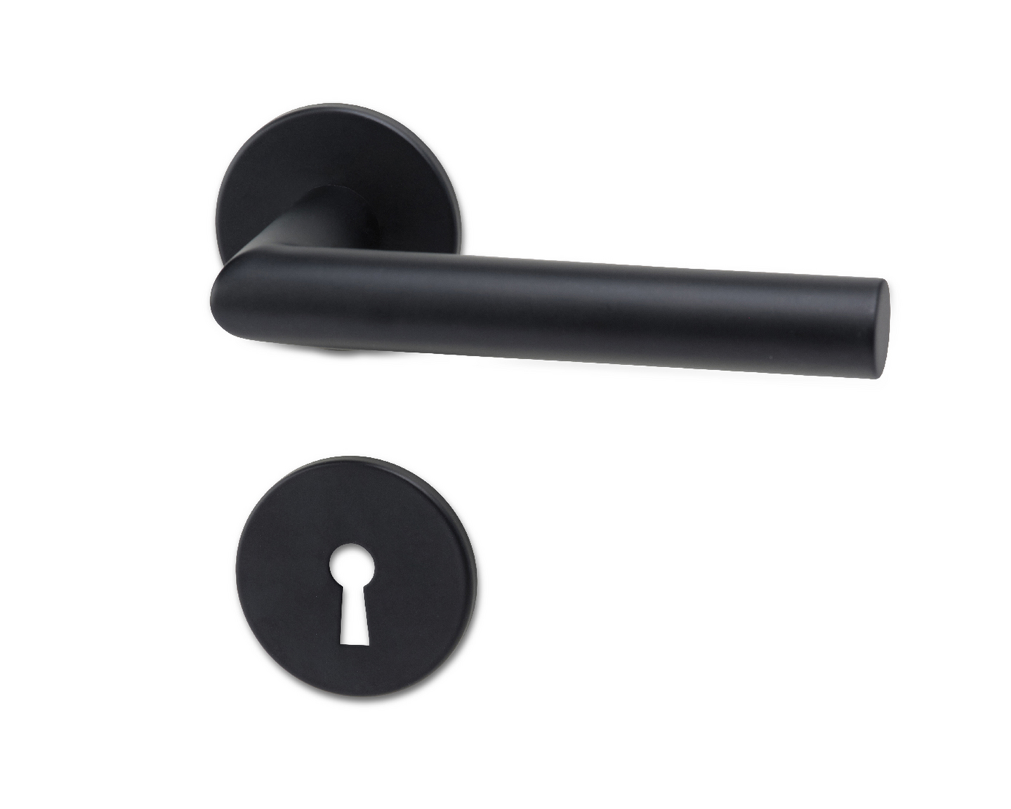 DÖRRHANDTAG HABO PHOENIX SVART, MED NYCKELSKYLT PP