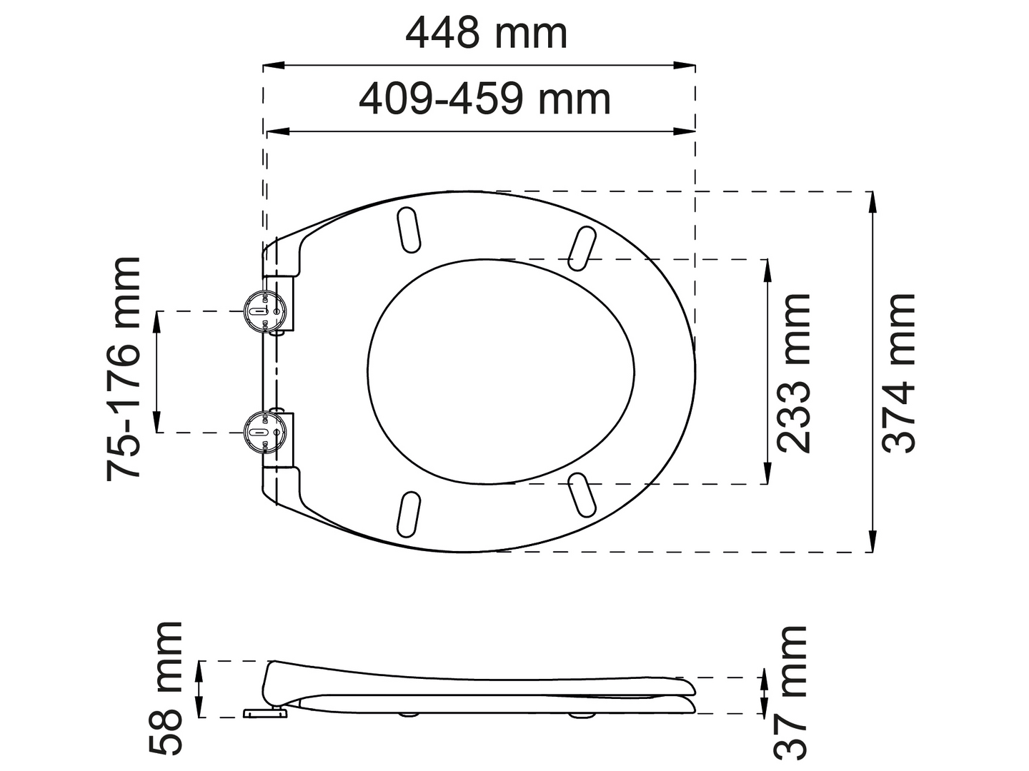 Wc-istuinkansi Habo Standard valkoinen