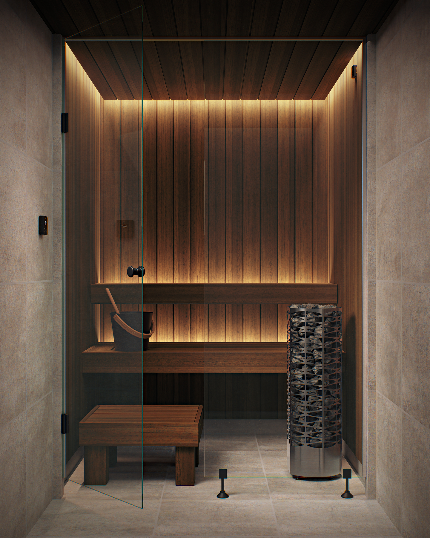 Sähkökiuas Narvi Saana Flow-ohjain 6,8kW rst