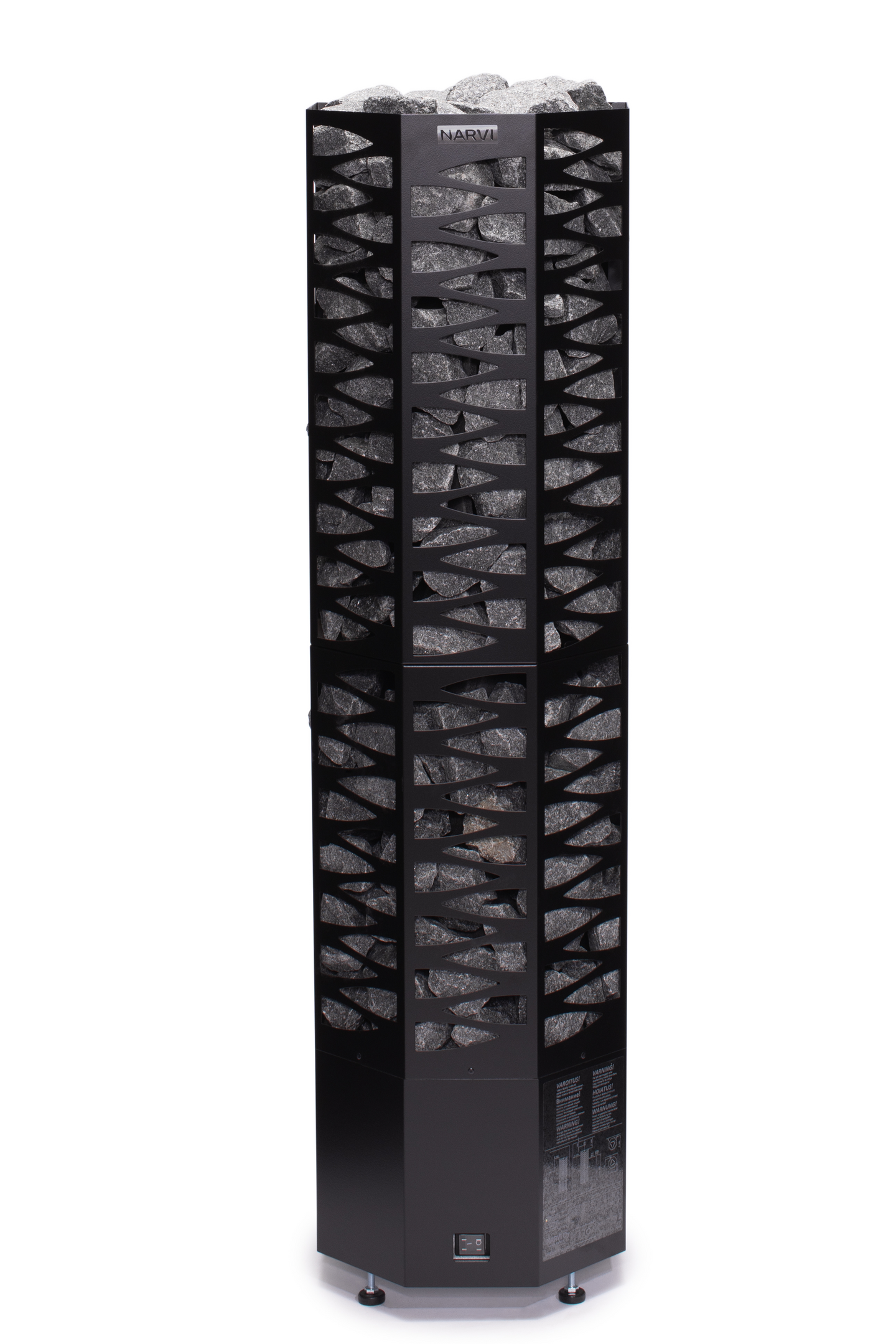 Sähkökiuas Narvi Smooth Flow-ohjain 6,8kW musta