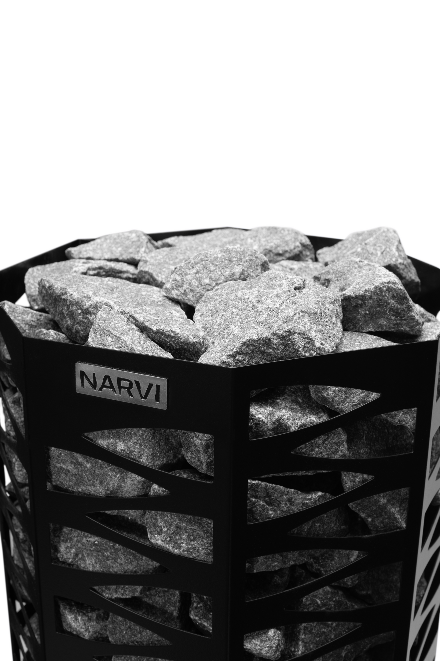 Sähkökiuas Narvi Smooth Flow-ohjain 6,8kW musta