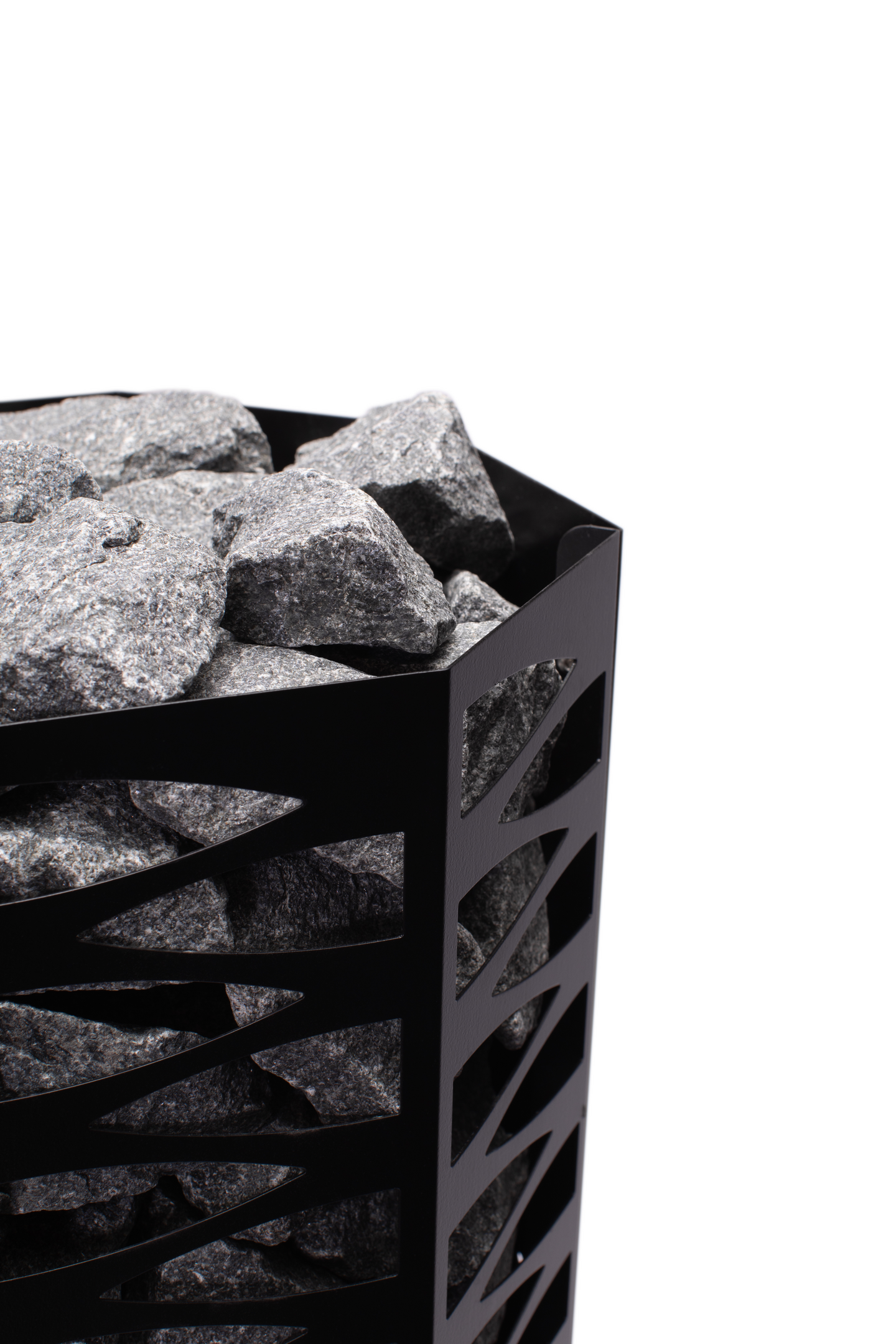 Sähkökiuas Narvi Smooth Flow-ohjain 6,8kW musta