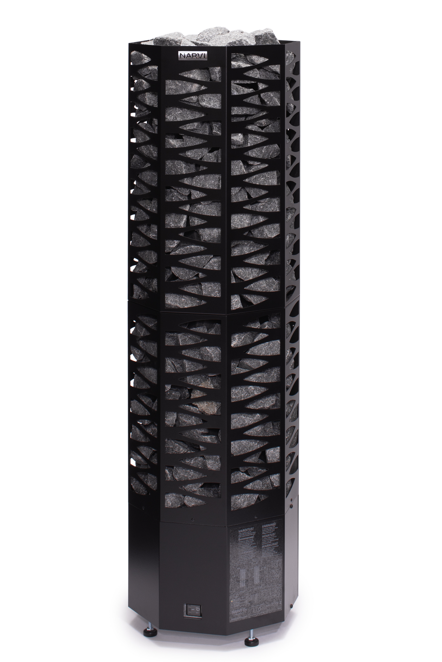 Sähkökiuas Narvi Smooth Flow-ohjain 6,8kW musta