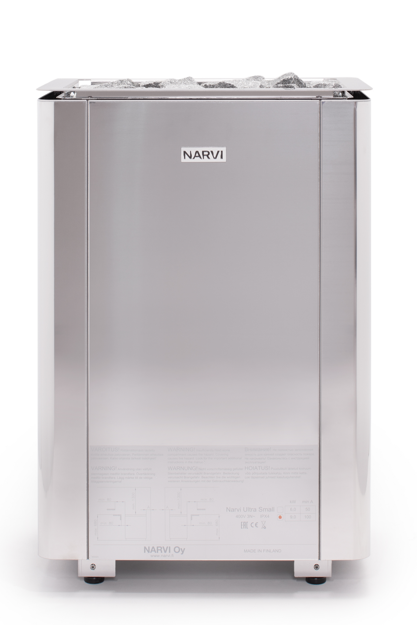 Sähkökiuas Narvi Ultra Small Flow-ohjain 9,0kW rst