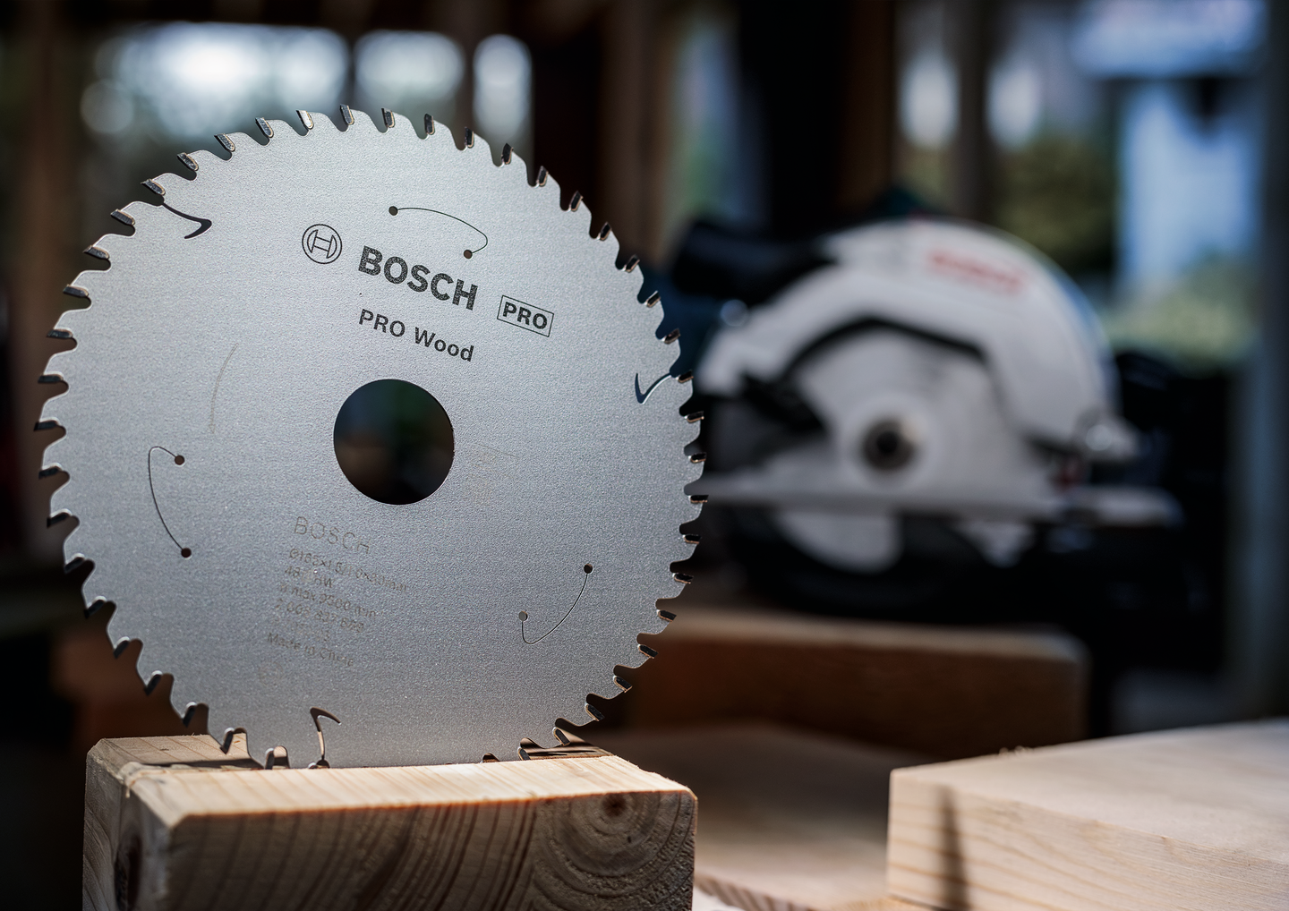 Pyörösahanterä Bosch PRO Wood Cordless 165x1,5x20mm T48