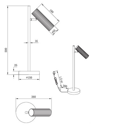 Pöytävalaisin TRIO Soka GU10 mattavalkoinen