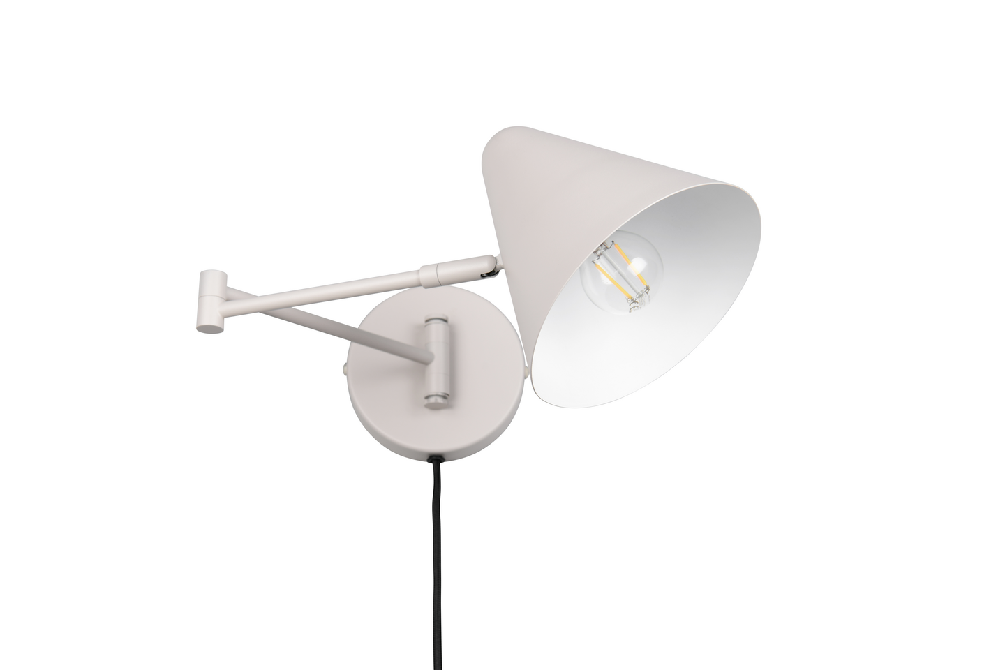 Seinävalaisin TRIO Cosima E14 lämmin harmaa