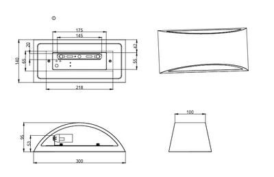 Seinävalaisin TRIO Wacadia E14 valkoinen
