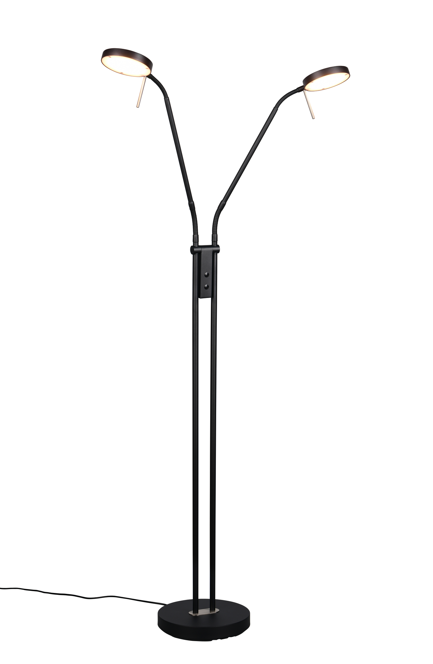 Lattiavalaisin TRIO Monza 2xled 12W 1400lm 2-os mattamusta