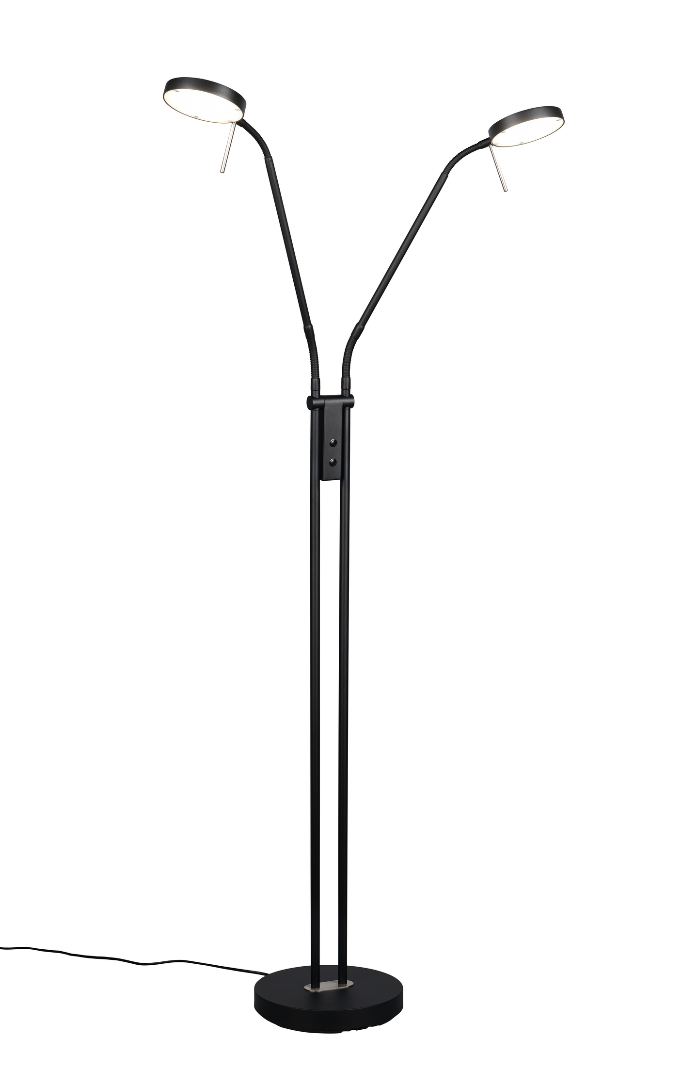 Lattiavalaisin TRIO Monza 2xled 12W 1400lm 2-os mattamusta