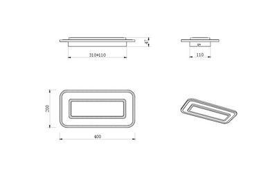 Kattovalaisin TRIO Riva led 14W 1500lm 40cm mattavalkoinen