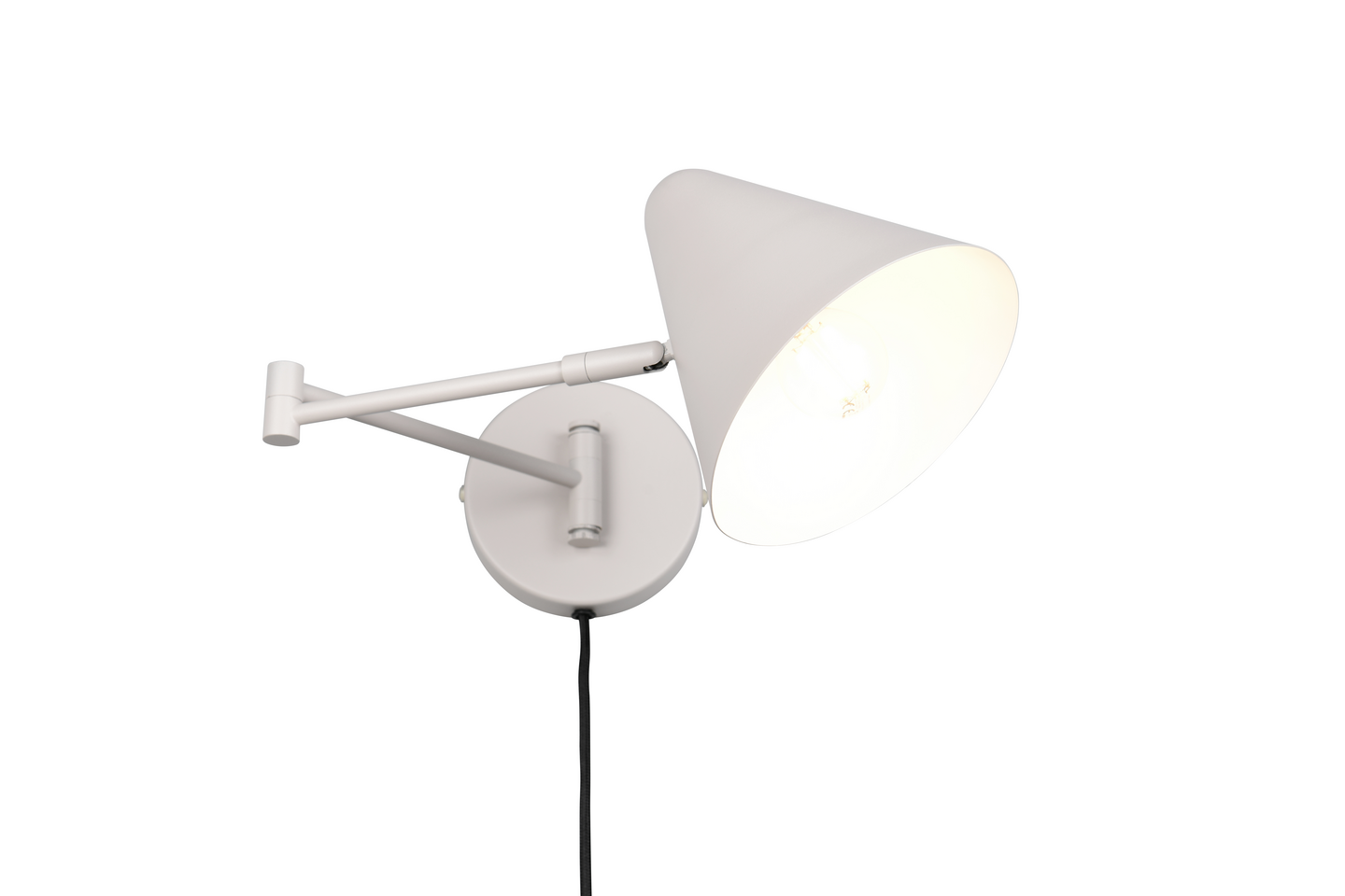 Seinävalaisin TRIO Cosima E14 lämmin harmaa