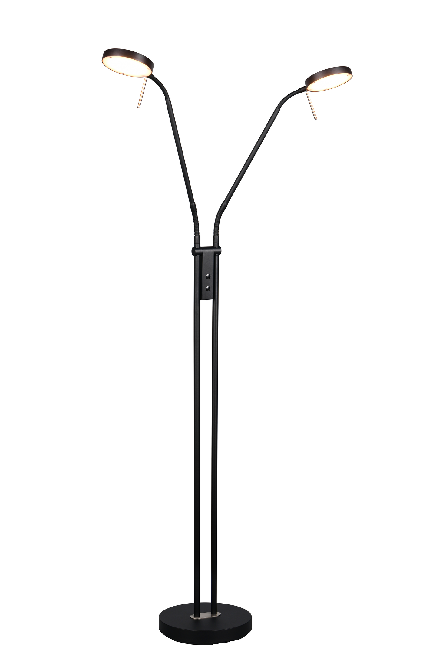 Lattiavalaisin TRIO Monza 2xled 12W 1400lm 2-os mattamusta