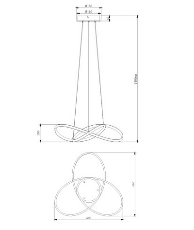Riippuvalaisin TRIO Mansa led 36W 4200lm mattavalkoinen