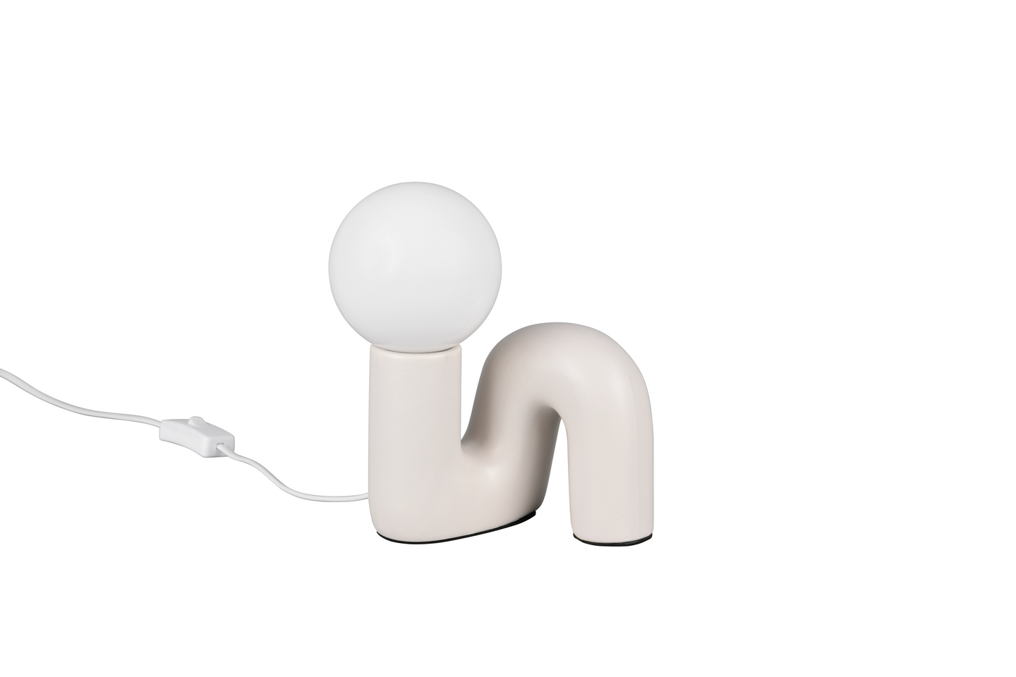 Pöytävalaisin TRIO Quinn G9 lämmin harmaa