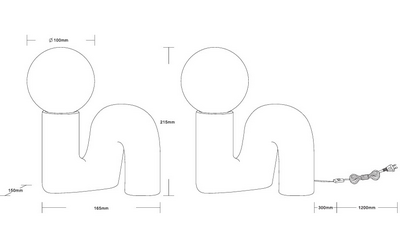 Pöytävalaisin TRIO Quinn G9 vihreä