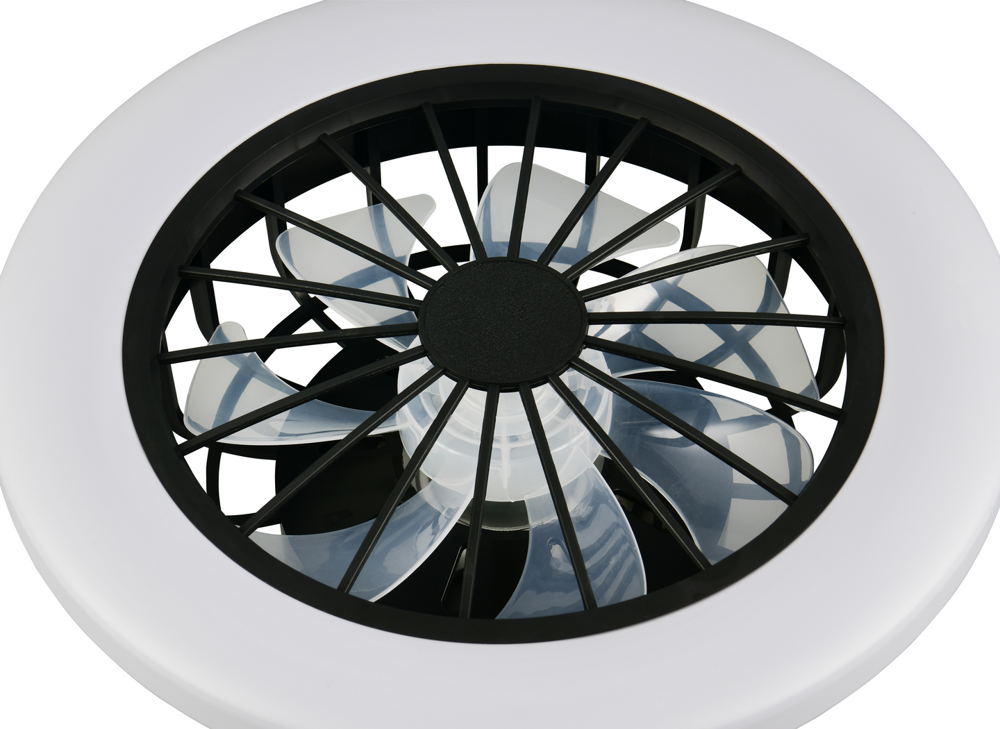 Tuuletinkattovalaisin TRIO Rotsund led 22W 3000lm mattamusta