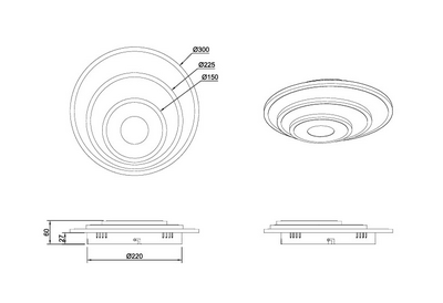 Kattovalaisin TRIO Goya led 35W 4050lm mattavalkoinen