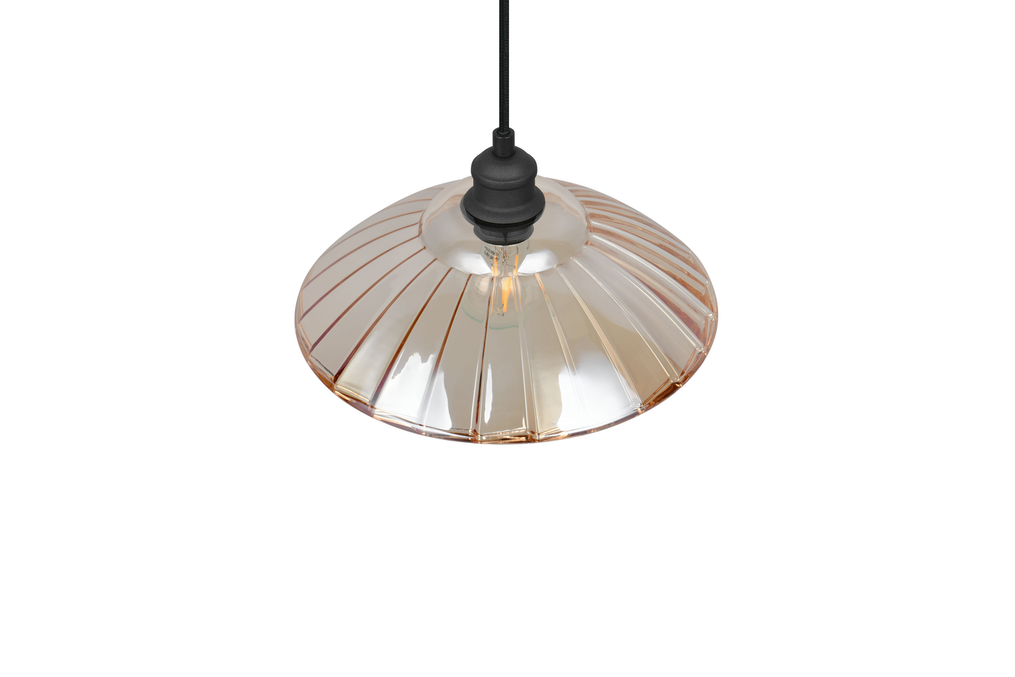 Riippuvalaisin TRIO Eluna E27 1-os mattamusta/meripihka