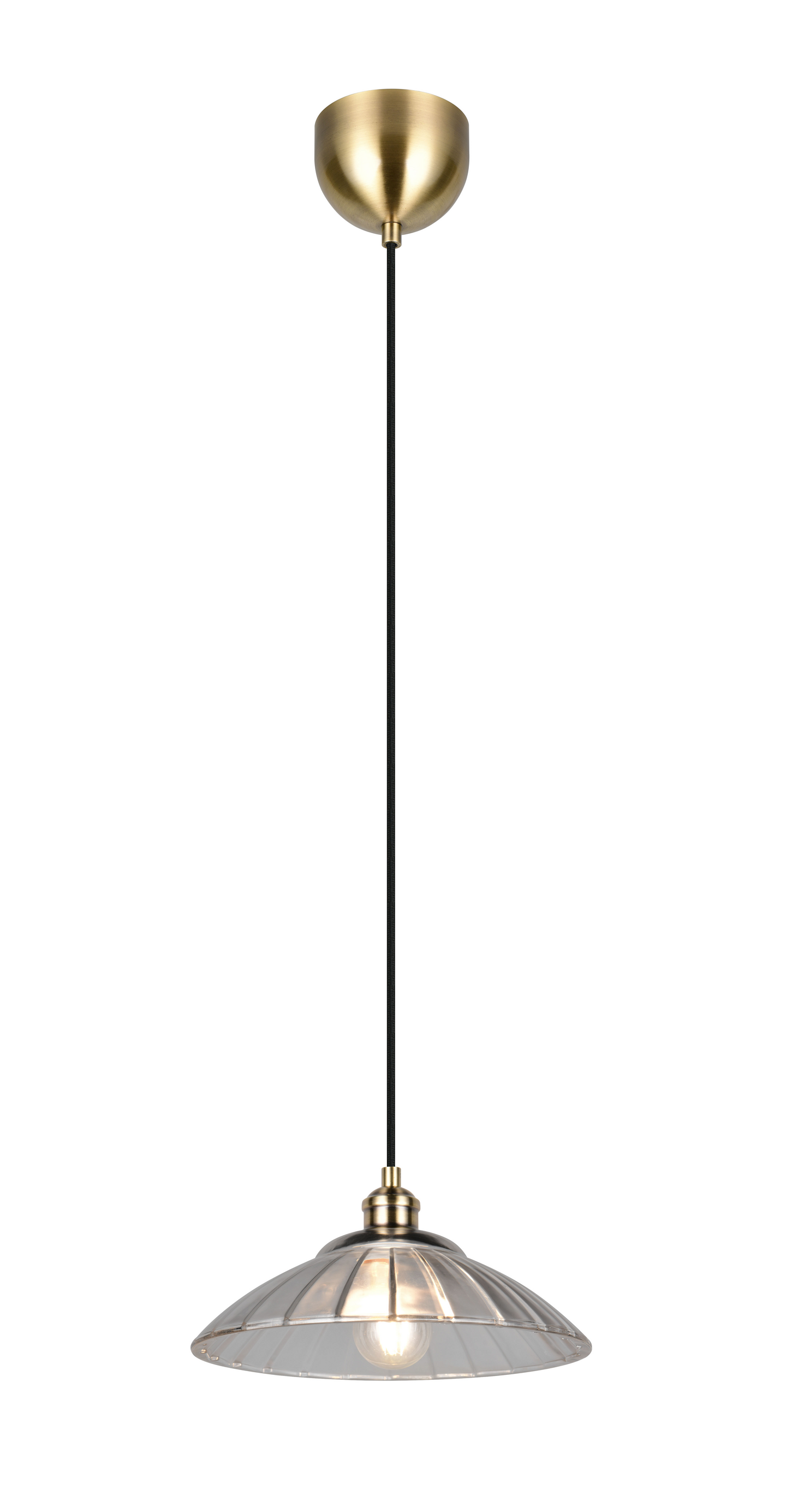 Riippuvalaisin TRIO Eluna E27 1-os antiikkimessinki/kirkas