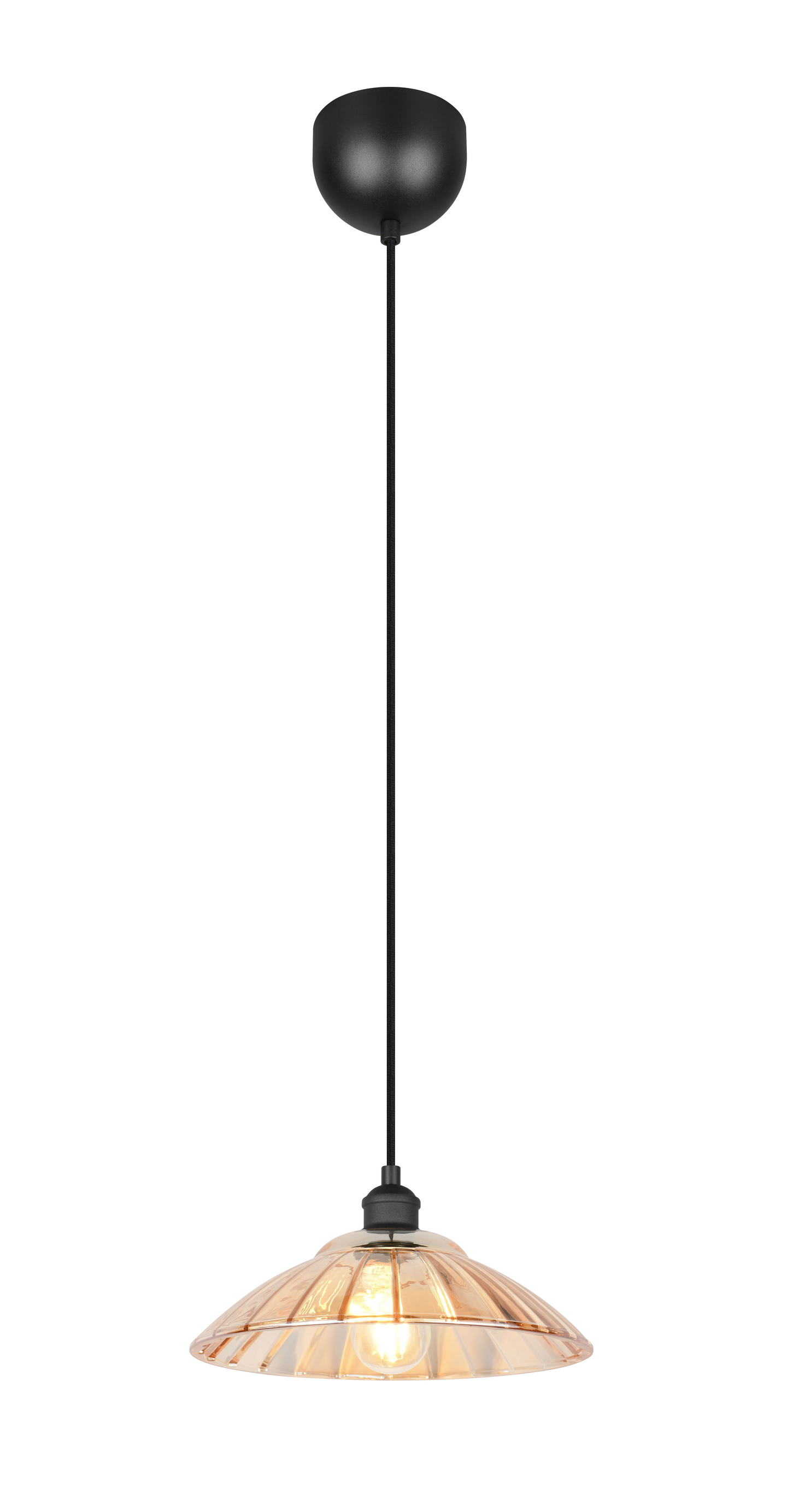 Riippuvalaisin TRIO Eluna E27 1-os mattamusta/meripihka