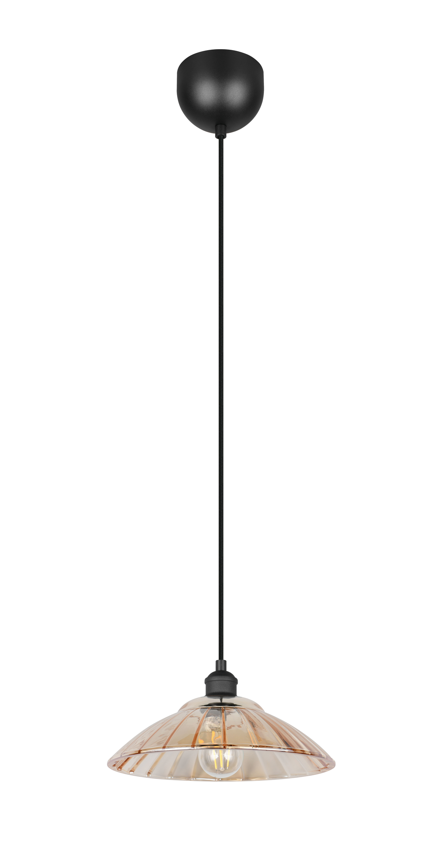 Riippuvalaisin TRIO Eluna E27 1-os mattamusta/meripihka