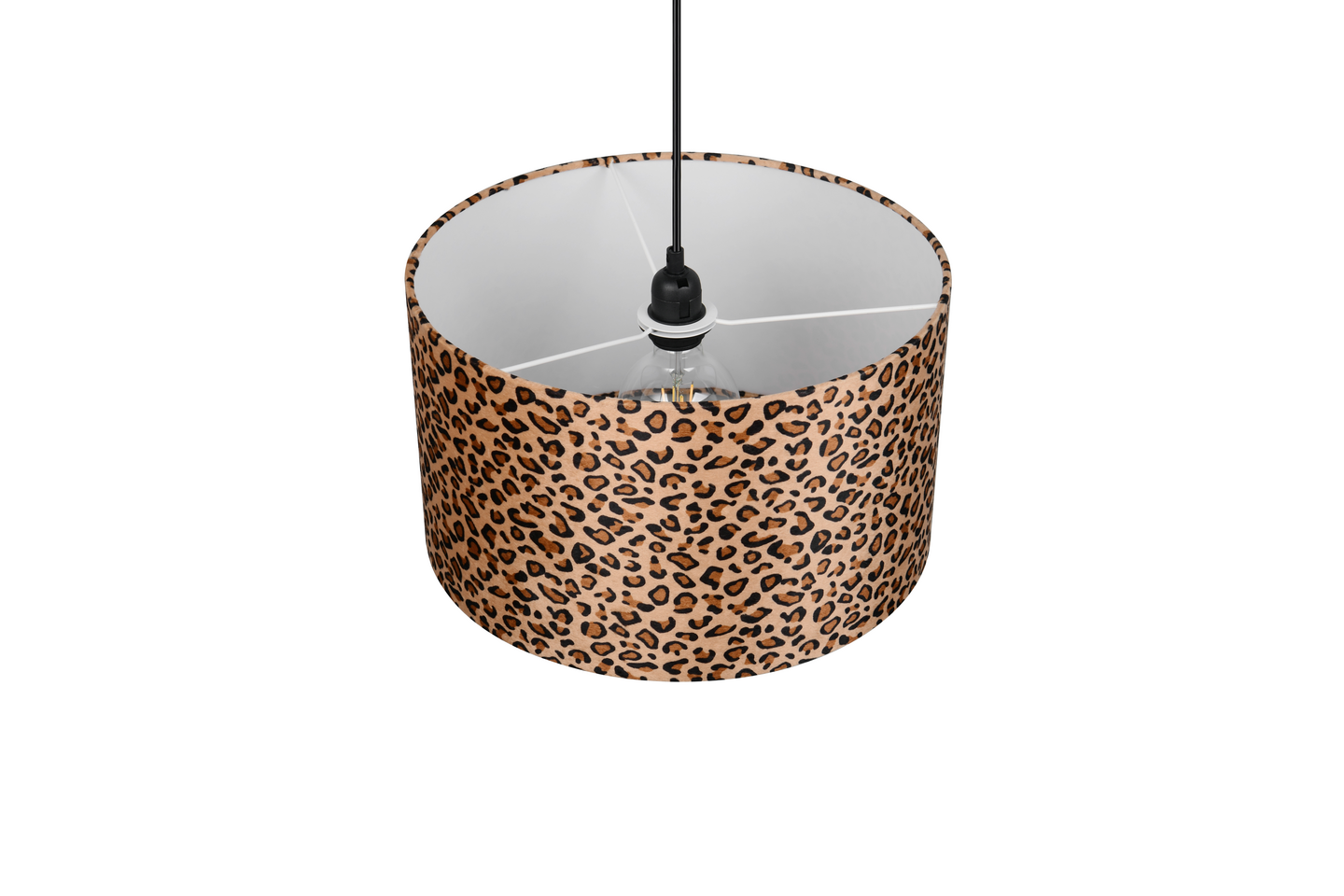 Riippuvalaisin TRIO Pardina E27 mattamusta/leopardi