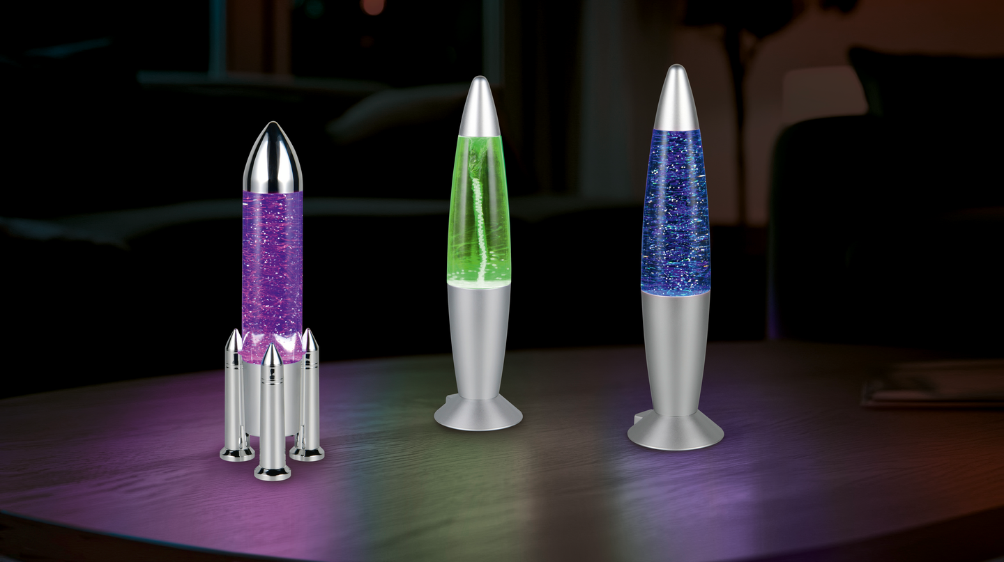 Pöytävalaisin TRIO Holly led 0,4W titaani RGB