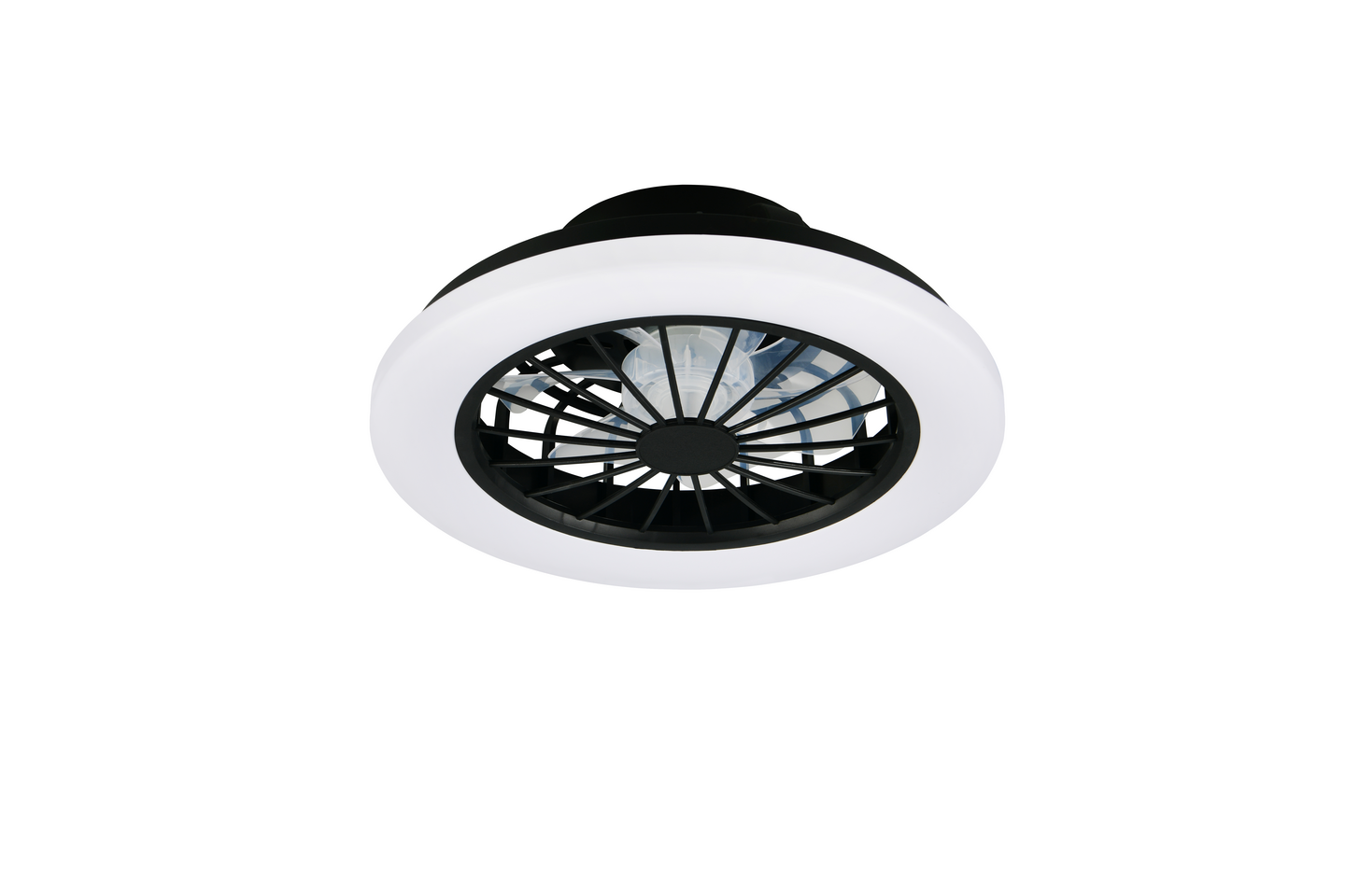 Tuuletinkattovalaisin TRIO Rotsund led 22W 3000lm mattamusta