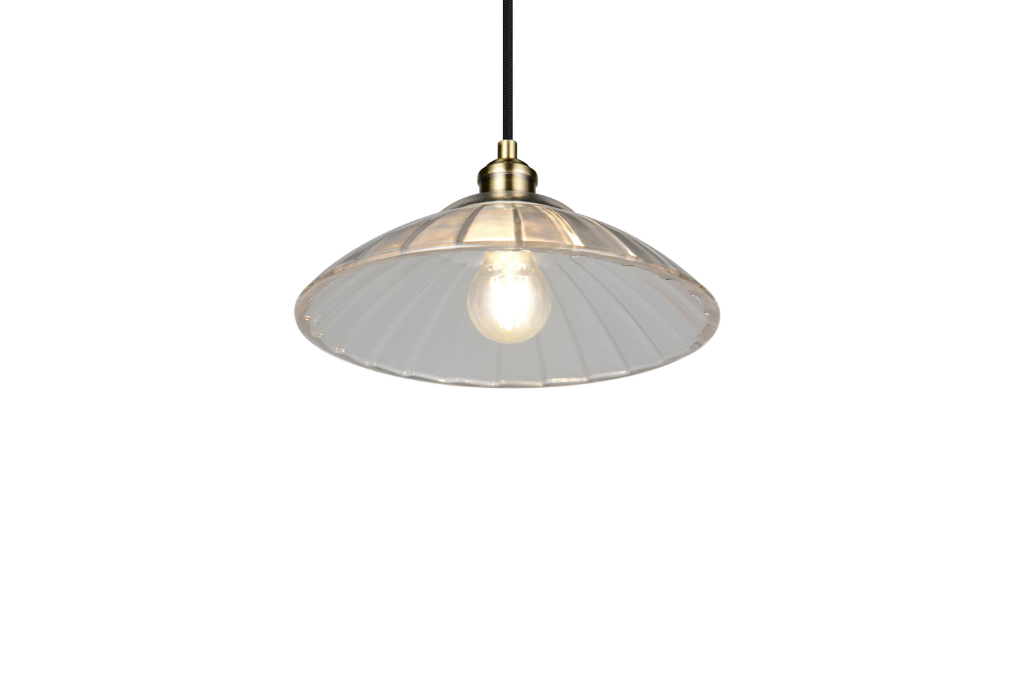 Riippuvalaisin TRIO Eluna E27 1-os antiikkimessinki/kirkas