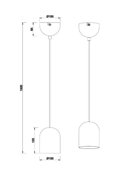 Riippuvalaisin TRIO Nara E27 mattavalkoinen
