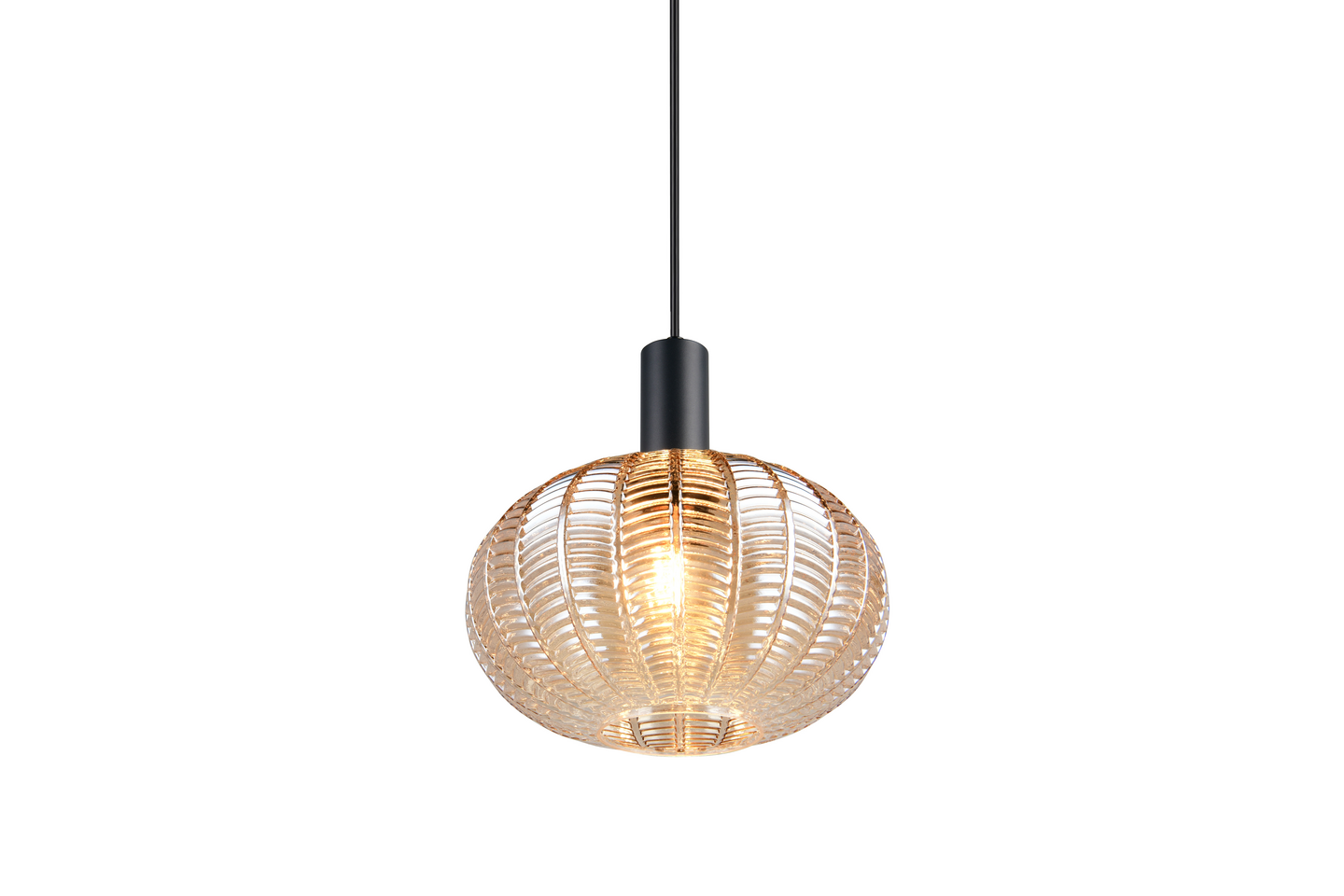 Riippuvalaisin TRIO Elvezia E27 mattamusta/meripihka