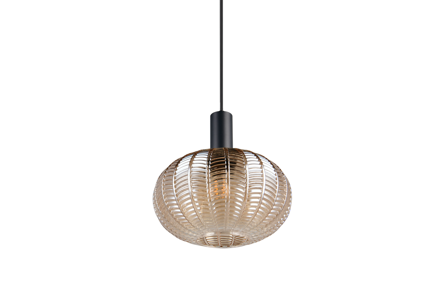 Riippuvalaisin TRIO Elvezia E27 mattamusta/meripihka