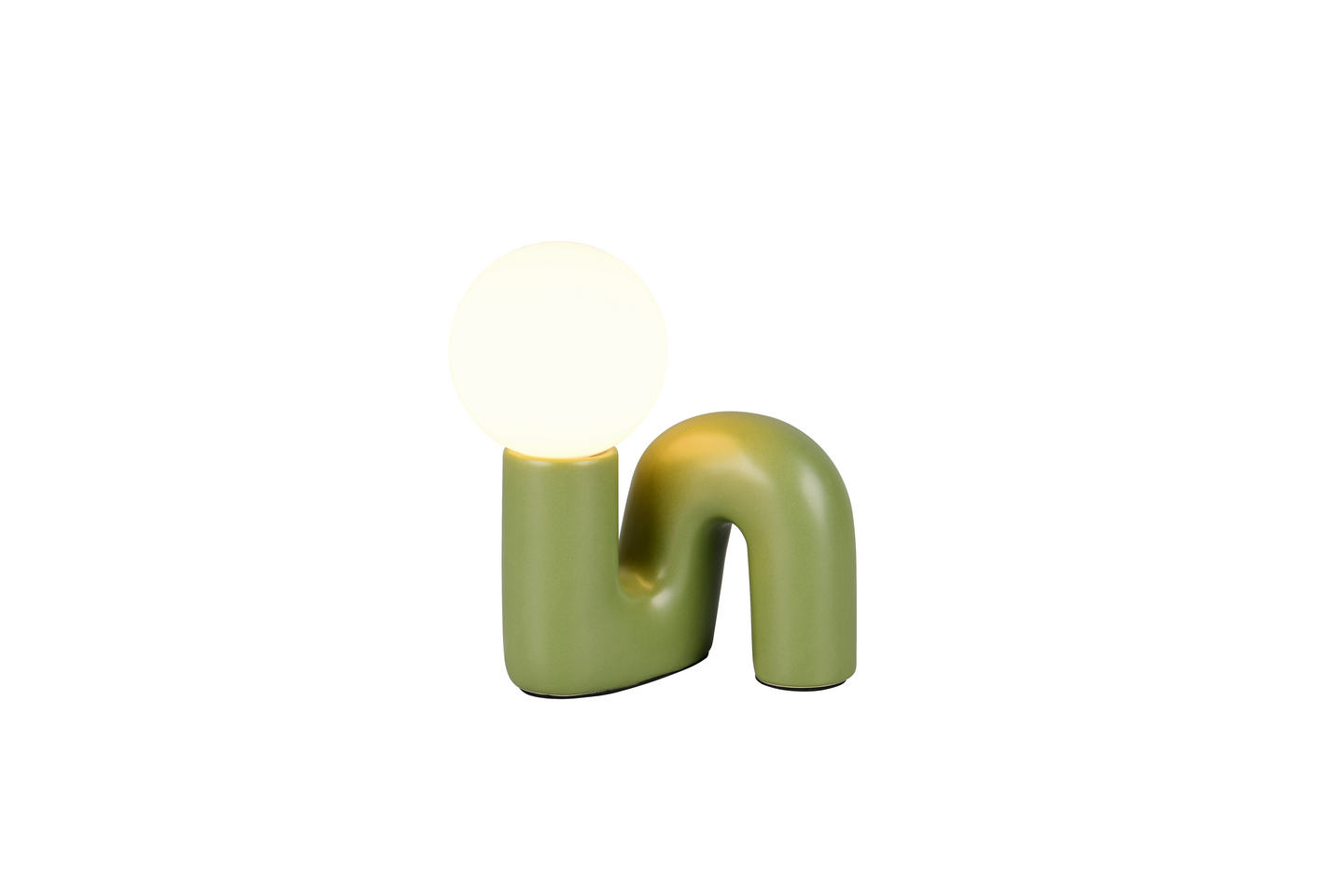 Pöytävalaisin TRIO Quinn G9 vihreä