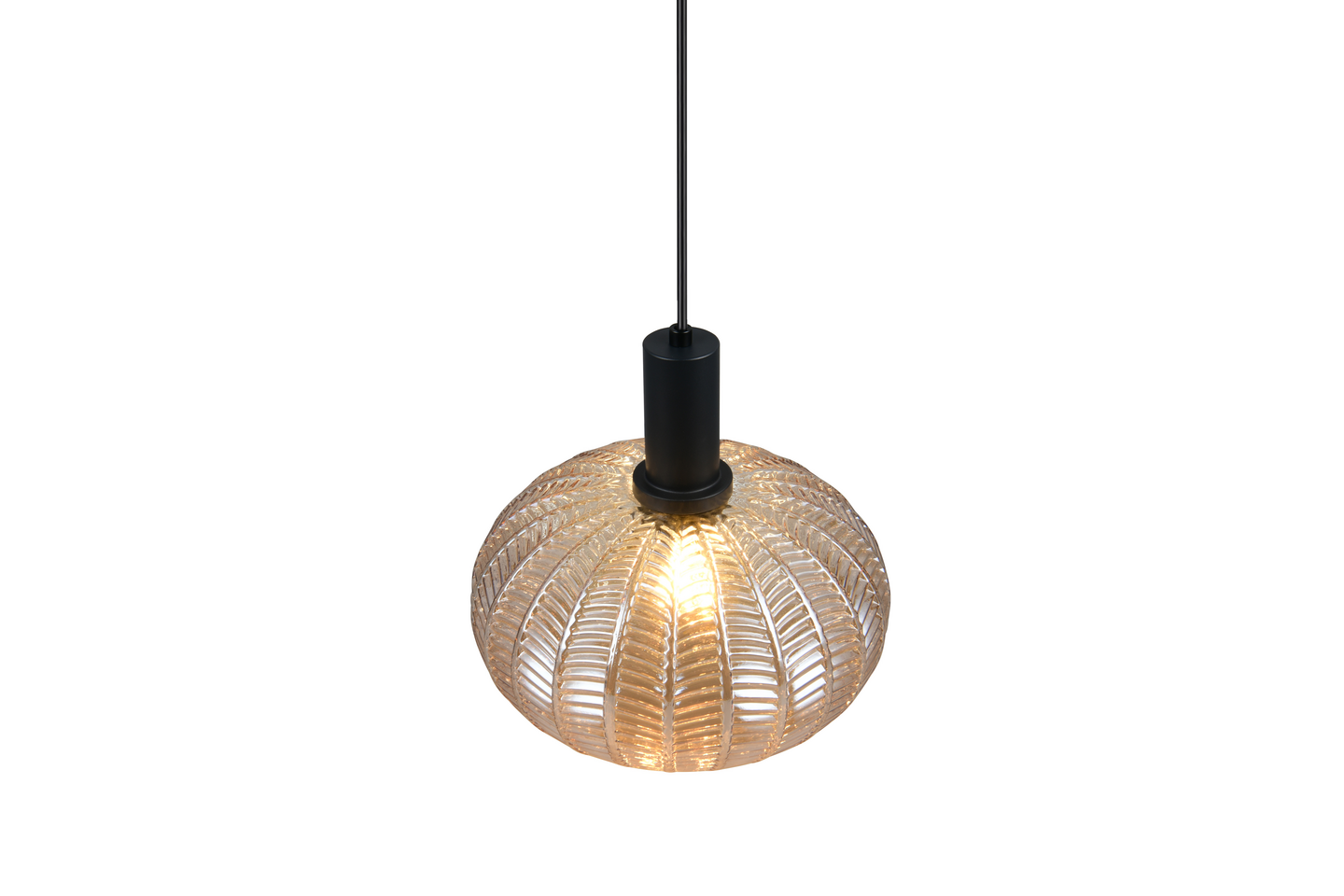 Riippuvalaisin TRIO Elvezia E27 mattamusta/meripihka